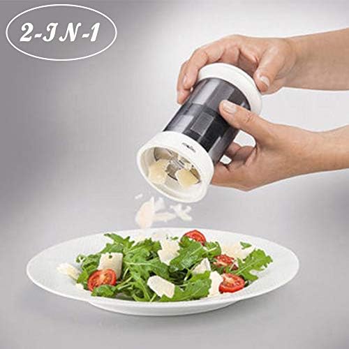 2-IN-1 Butter Mill Grater - Shredded Butter Spreads/Melts More Easily With Two Blades - Smooth Spreadable Bread Veggies Corn Grater Cheese Slicer
