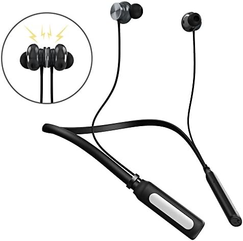 Bluetooth Headphones, Bluetooth V4.1 Wireless Stereo In-ear Magnetic Bluetooth Headset Earbuds(Noise Cancellation, IPX4 Sweatproof, 10 Hours Playtime)with Built in Mic and Flexible Neckband