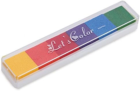 Winnerbeen 6 Color Safe DIY Craft Ink Pad Oil Based Print For Rubber Stamps Paper Wood