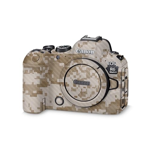 Carbon Fiber Camera Skin Compatible with Canon EOS R6 Mark II Camera (2022) - D…