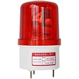 LTE-1102J AC110V Revolving Warning Light with Sound Alarm Emergency Industrial Warning Light with Bolt Bottom