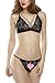 Avidlove Women Sexy Lingerie Set Deep V Shape Full Lace Thin Bralette and panty