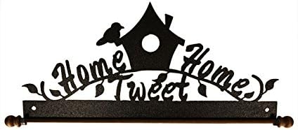 Ackfeld 12" Home Tweet Home Bird Metal Wall Craft Quilt Textile Holder Hanger