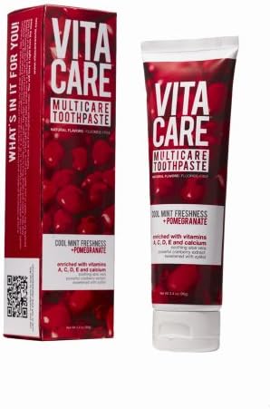 Multicare Whitening Toothpaste, Mint + Pomegranate Extract - 3.4oz