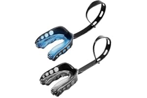 Ordbuum 2 Pack Mouth Guard, Sports Mouth Guard Football Kid Football Mouthguard with Strap and Box Basketball, Sport Mouthgua
