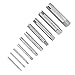 10 Pcs Tap Extractor Set Broken Head Screw Remover Steel Screw Remover Tool 3 Types