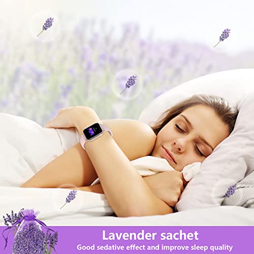 Lavender Sachets, 12 Packs Dried Lavendar Flower Sachets, Sachets Dried Lavender Lasting Dry Flowers Sachets Bulk Natural Air Freshener Fragrance Products for Drawers, Closets, Dressers, Car, Home