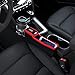 KMMOTORS Coin Side Pocket Red Console Side Organizer Crevice Filler Console Side Organizer Multi-Functional Storage (Red. Driver. with Cupholder)