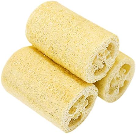 ROKTONG Loofah Natural Loofah Dishwashing Brush Pot Loofah Scouring Cloth Dry Loofah Ribs Dish Cloth Loofah Bath Towel 5 Pcs