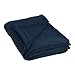 J & M Home Fashions Luxury Fleece Blanket, King, 1-Piece, Dark Blue