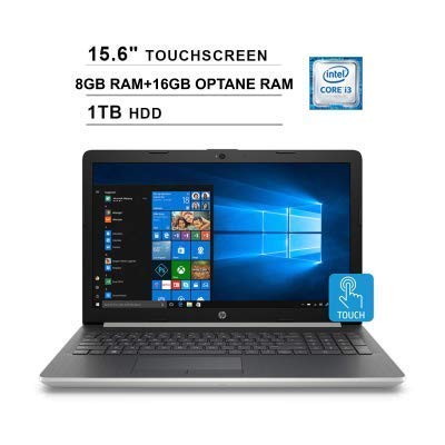 2019 HP Pavilion Newest 15.6″ Touchscreen Laptop Intel Core i3-8130U(Beat I5-7200U) up to 4.0 GHz,8G RAM+16G OPTANE Memory,1TB HDD,Intel UHD Graphics 620,WiFi,DVDRW,HDMI,Bluetooth,Windows 10,Silver
