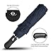 G4Free 48 Inch Folding Travel Umbrella 9 Ribs Double Canopy Auto Open Close