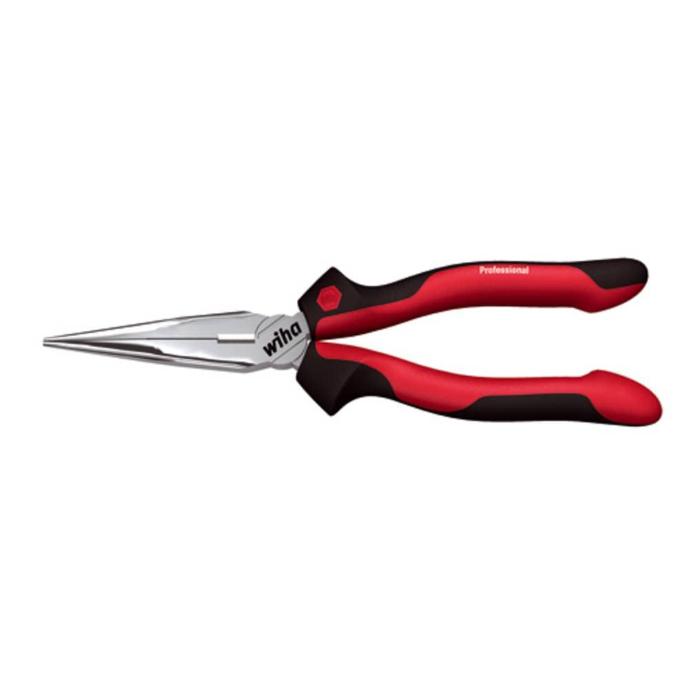 Wiha Professional - Pliers (Long-Nose, Steel, Black/Red)