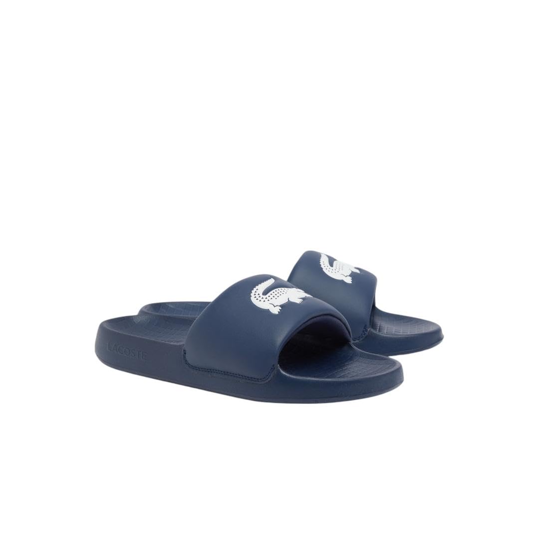Lacoste Men’s Serve Slide 1.0, Dark Green, 8