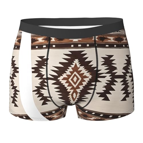 SYHEART Native Print Men'S Boxer Briefs With Elastic Comfort Fit Design For All-Day Wear