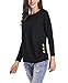 ONLYSHE Womens Casual Long Sleeve Round Neck Loose Solid Tops Tunic Blouse T-Shirt