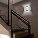 Wall Light Motion Scone, OxyLED Rechargeable Wall Lamp, 14 LED Motion Sensor Night Light, Up and Down Wall Light, Indoor Security Light for Stair/Kitchen/Bathroom/Hallway/Closet (White Light)