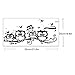 Vinyl Art Decal Cartoon Owl Butterfly Wall Sticker Decor Home Decal for Kids Home Living Room Bedroom Bathroom Kitchen Office Wallpaper (Black)