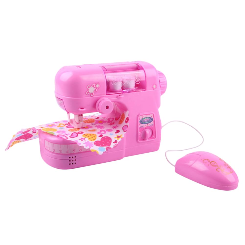 Photo 1 of VICASKY Toy Sewing Machine My First for Kit 4-7 Girl Toys Simulation Plastic Pink Kids for Age 5-8 Girls Childrens Child Mini Interactive Playset Realistic Design Safe Pretend Play & Family