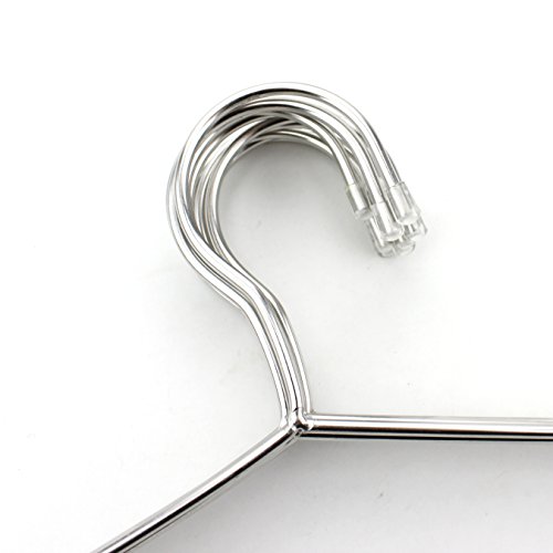 Zicome Set of 10 Stainless Steel Clothes Coat Shirt Pants Hangers - Heavy Duty Solid Hanging Hanger Organizer