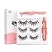 3 Pairs Magnetic Eyeliner and Lashes Kit, Magnetic Eyeliner for Magnetic Lashes Set with Reusable Lashes, No Glue Reusable Silk False Lashes, Easier To Use Magnetic Eyelashes