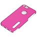 Emixc iPhone 6 6S Case Thin Dual Layer Hybrid Protective Case for iPhone 6 and iPhone 6S (Hot Pink / White)