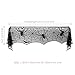 Unomor Halloween Decorations 25 x 121 inch/65 X 308cm Jumbo Black Lace Spiderweb Fireplace Mantle Scarf Cover Halloween Party Supplies for Door, Table, Stairs, Garden Fence