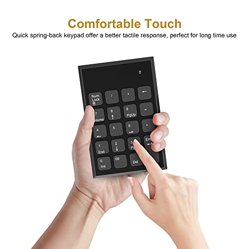 Wireless Numeric Keypad and Mouse Combo, 2.4 GHz Numeric Keypad Numpad