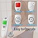 QQcute Forehead and Ear Thermometer for Fever, Infrared Digital Medical Basal Thermometer with Accurate and Fast Reading for Baby, Kids, Child and Adults
