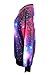 Pink Queen Galaxy Print Sweatshirt Sweaters Roll Neck Pullovers