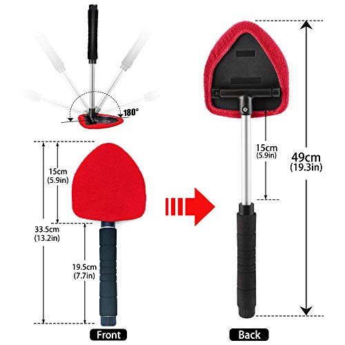 1 Windshield+Unbreakable+Extendable+Long+Reach+Triangular
