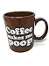 16oz Coffee Makes Me Poop! ~ Funny Saying Mug/cup ~ 16 Oz ~ Dark Brown with White Letters by Island Dogs