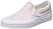 Vans Womens Speckle Jersey Slip-On Pink/True White Sneaker - 6.5
