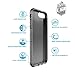 Speck Products Presidio Clear Cell Phone Case for iPhone 7 Plus - Onyx Clear/Black Matte