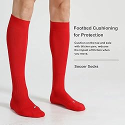 CelerSport 2 Pack Soccer Softball Baseball Socks