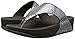 Fitflop Women's Lulu Superglitz Textile Sandal,Silver,7 M US