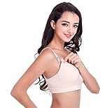 Farktop Women's Seamless Non-push up Wireless 3/4 Coverage Soft Nursing Bra for Breastfeeding