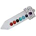 SUNYIK 7 Chakra Crystal Point Pendant Bead for Necklace,Sword of Life,Rock Quartz