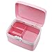 FORTUNE DRAGON Storage Box, Advanced Combination Coded Lock Medicine Cabinet with Separate Compartments Childproof Pill Case Storage Box,Size 11x7.4x6.2 inches (Khaki)