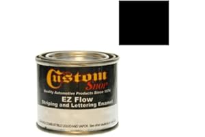 Custom Shop KSE757-QP Triple Black - - EZ Flow Pinstripe & Lettering Enamel Paint - 4 Ounce