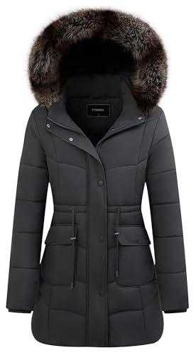 GOLDLADIES Long Waterproof Winter Puffer Coat
