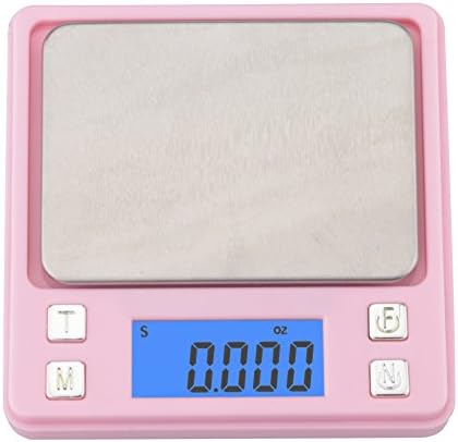 Leeko 200g x 0.01g Mini Digital Jewelry Pocket Scale Weigh High Precision Digital Scale with Extra Large Lighted Display,Pink