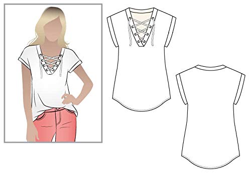 Style Arc Sewing Pattern - Winona Knit Top (Sizes 18-30)