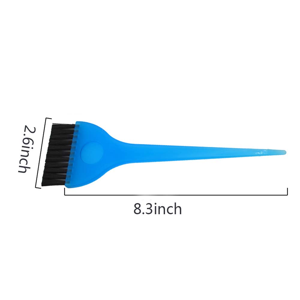 3 Pcs Hair Dye Brush, Translucent Dye Brush Set, Color Hair Color Brushes, Hair Tint Dying Coloring Applicator Professional Styling Tools (A) : Beauty