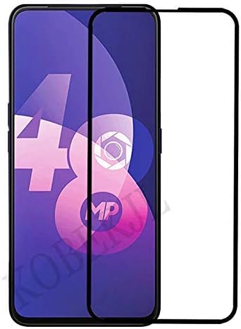 tingtong full glue, full coverage edge-to-edge 6d/11d tempered glass screen protector for oppo f11 pro (Black) edge to…