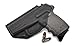 Rounded IWB Holster Fits: SCCY CPX1 CPX2 Holster - LH - Black Kydex - Concealment Express - American Made