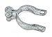 Pressed Steel Chain Link Fence Post Hinge w/Bolt - (2 Sets Pack) (2-3/8