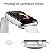 Wolait Compatible with Apple Watch 3 Screen Protector Case 42mm, Clear Soft TPU Case with Built-in Screen Protector for iWatch 42mm Series 3 Series 2 Series 1[2pack]