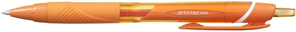 UNI-BALL JETSTREAM SXN-150-07 RETRACTABLE ROLLERBALL PEN [Pack of 3] Orange Barrel with Orange Ink