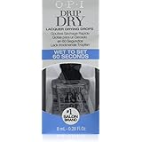 OPI Nail Lacquer Top Coat, Drip Dry Lacquer Drying Drops, 0.3 fl. oz.